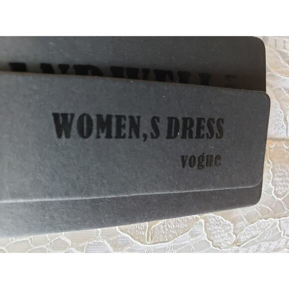 ALLAND WELL Shift Dress Women's L White Floral Round Neck Long Sleeve Back Zip - Picture 5 of 16